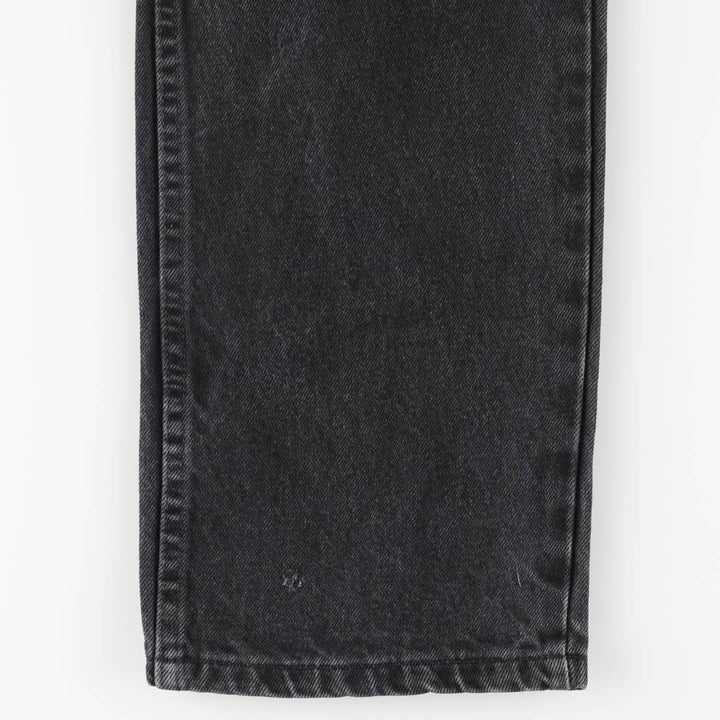 Rustler Black Denim Straight Denim Pants for Men, W32 equivalent cotton black type Vintage Second Hand