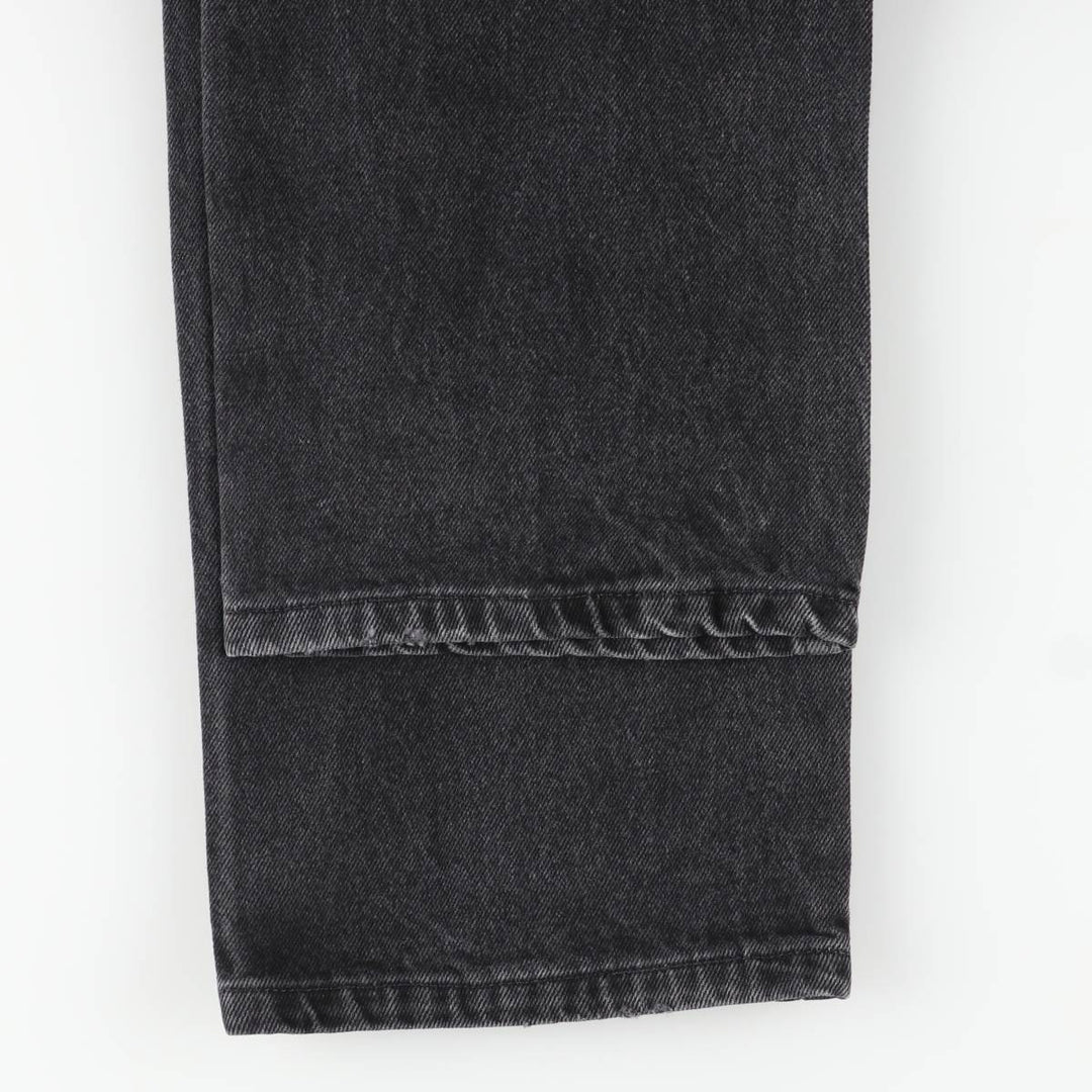 Rustler Black Denim Straight Denim Pants for Men, W32 equivalent cotton black type Vintage Second Hand