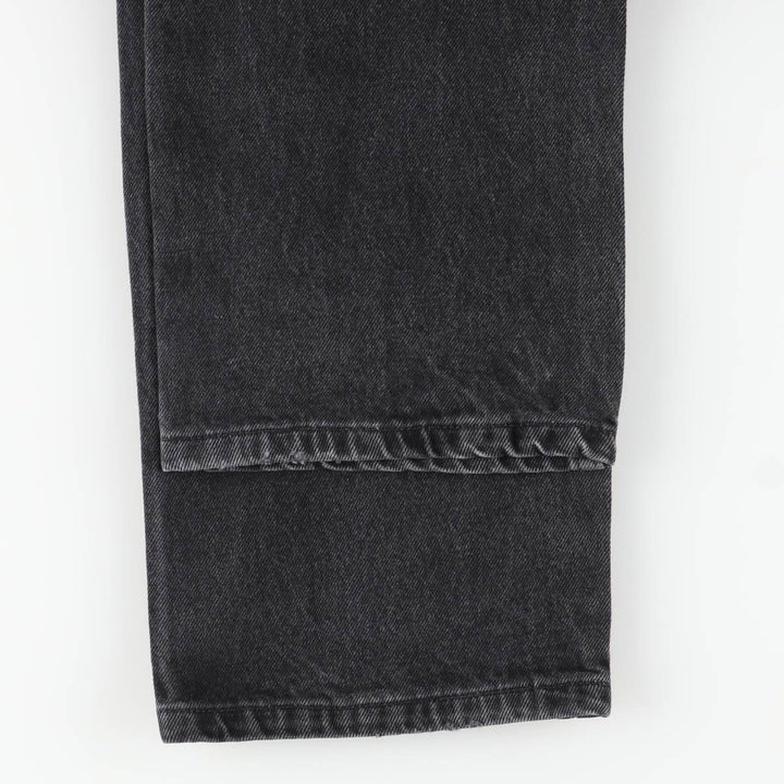 Rustler Black Denim Straight Denim Pants for Men, W32 equivalent cotton black type Vintage Second Hand