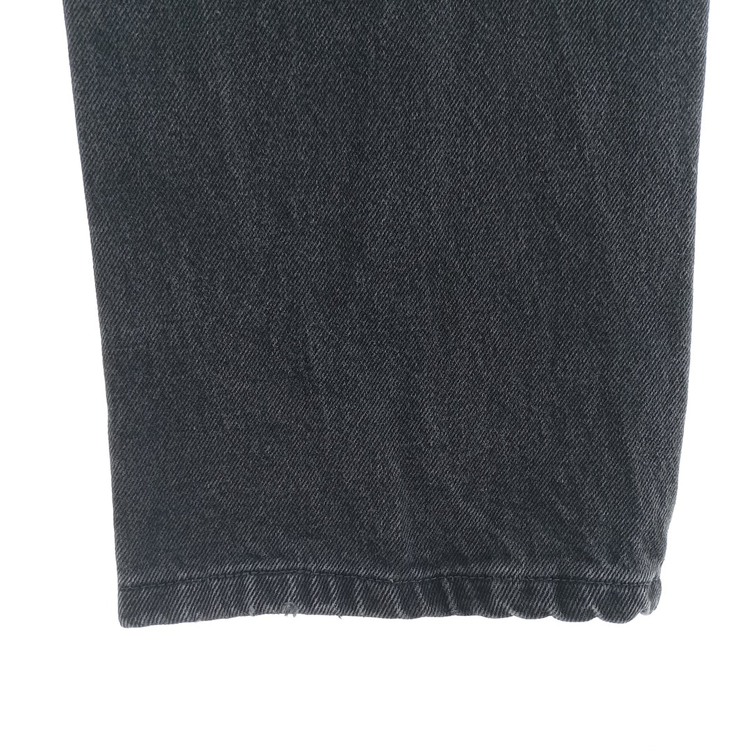 Rustler Black Denim Straight Denim Pants for Men, W32 equivalent cotton black type Vintage Second Hand