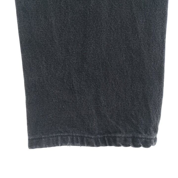 Rustler Black Denim Straight Denim Pants for Men, W32 equivalent cotton black type Vintage Second Hand