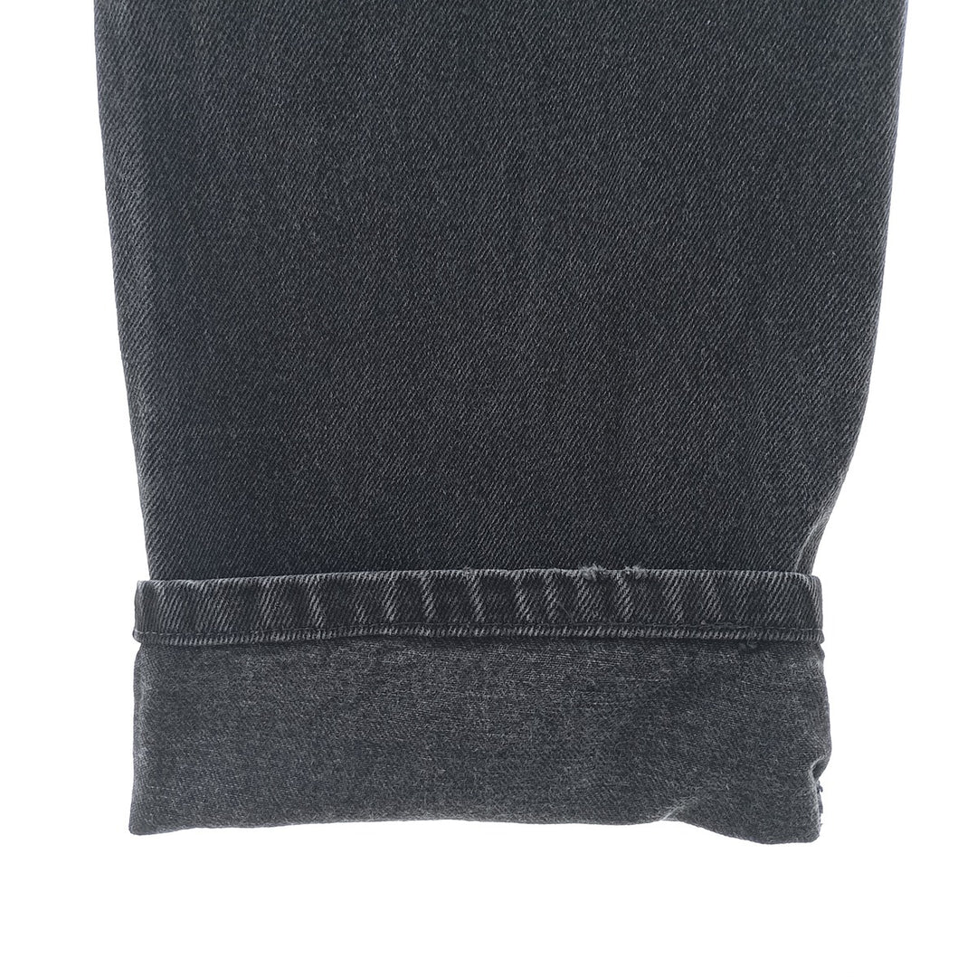 Rustler Black Denim Straight Denim Pants for Men, W32 equivalent cotton black type Vintage Second Hand