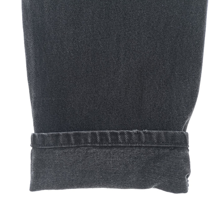 Rustler Black Denim Straight Denim Pants for Men, W32 equivalent cotton black type Vintage Second Hand