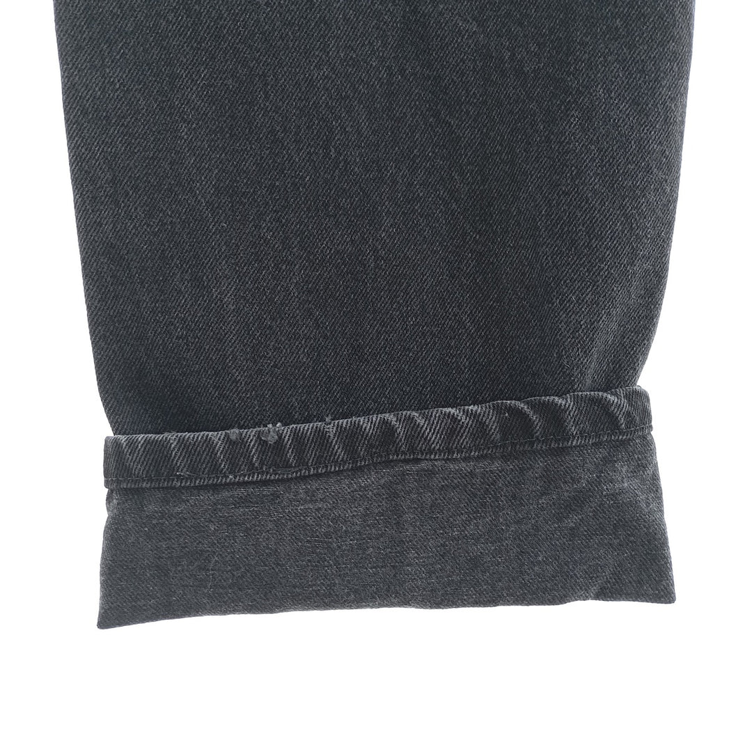 Rustler Black Denim Straight Denim Pants for Men, W32 equivalent cotton black type Vintage Second Hand