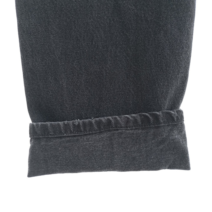 Rustler Black Denim Straight Denim Pants for Men, W32 equivalent cotton black type Vintage Second Hand
