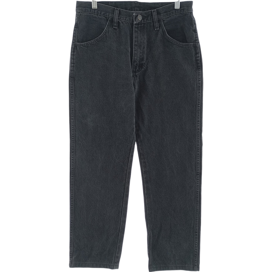 Rustler Black Denim Straight Denim Pants for Men, W30 equivalent cotton black type Vintage Second Hand