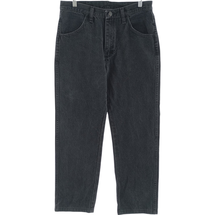 Rustler Black Denim Straight Denim Pants for Men, W30 equivalent cotton black type Vintage Second Hand