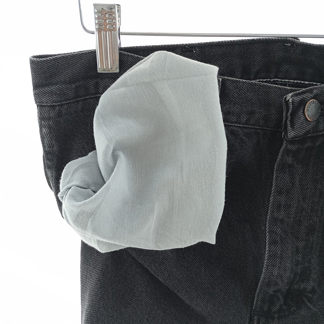 Rustler Black Denim Straight Denim Pants for Men, W30 equivalent cotton black type Vintage Second Hand