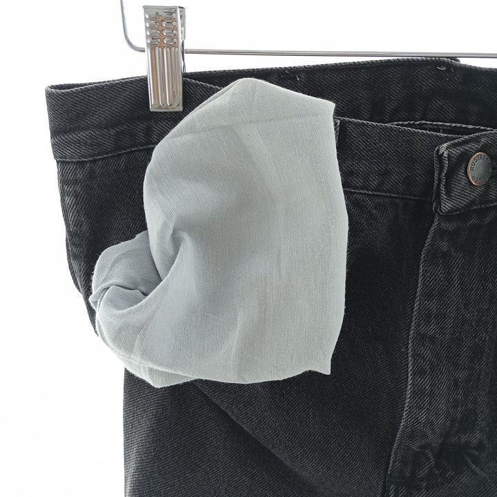 Rustler Black Denim Straight Denim Pants for Men, W30 equivalent cotton black type Vintage Second Hand