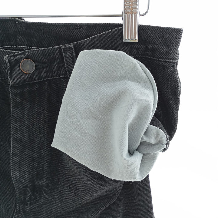 Rustler Black Denim Straight Denim Pants for Men, W30 equivalent cotton black type Vintage Second Hand