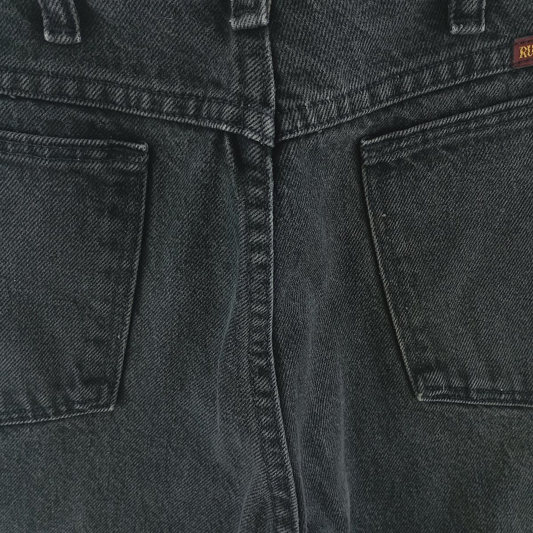 Rustler Black Denim Straight Denim Pants for Men, W30 equivalent cotton black type Vintage Second Hand