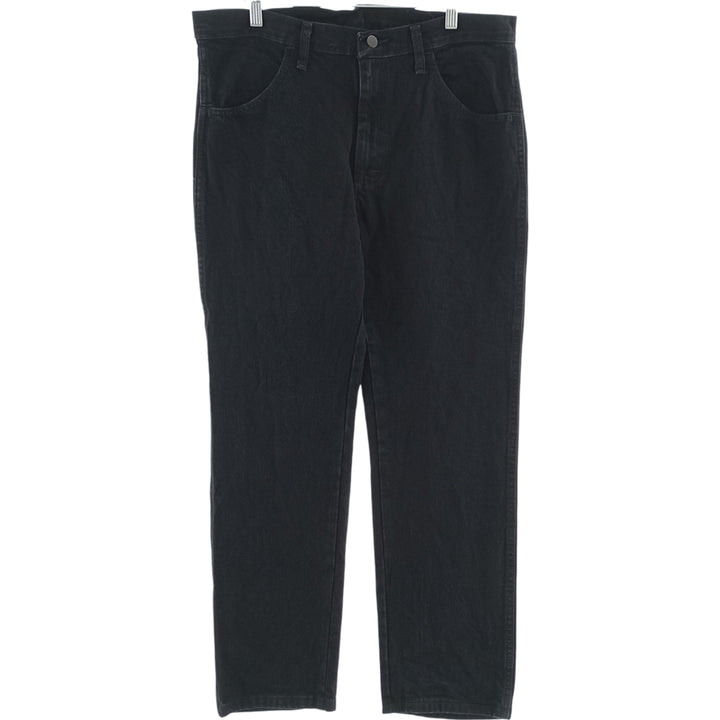 Rustler Black Denim Straight Denim Pants for Men, W37 cotton black type Vintage Second Hand