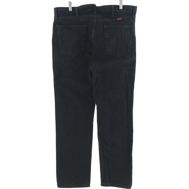 Rustler Black Denim Straight Denim Pants for Men, W37 cotton black type Vintage Second Hand