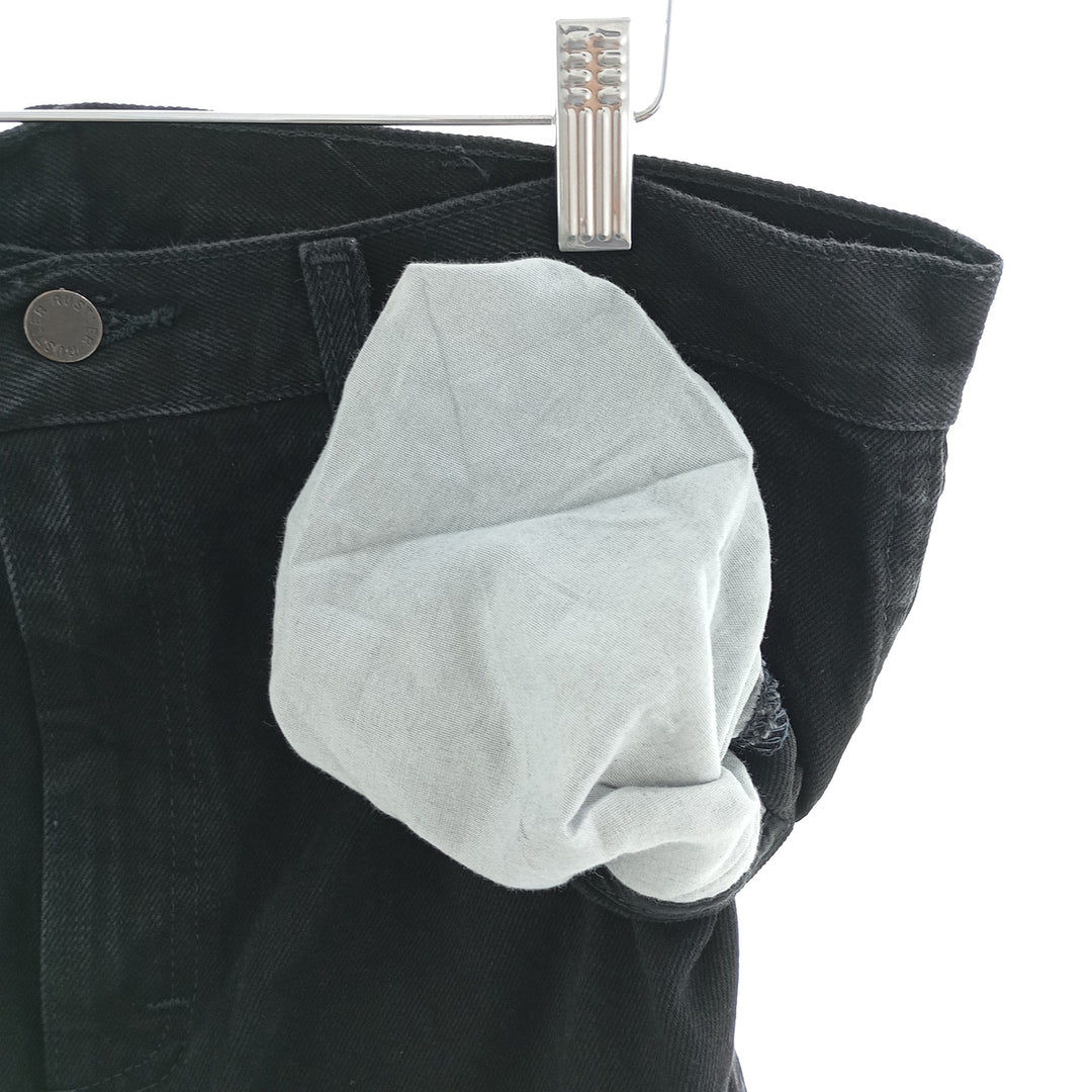 Rustler Black Denim Straight Denim Pants for Men, W37 cotton black type Vintage Second Hand