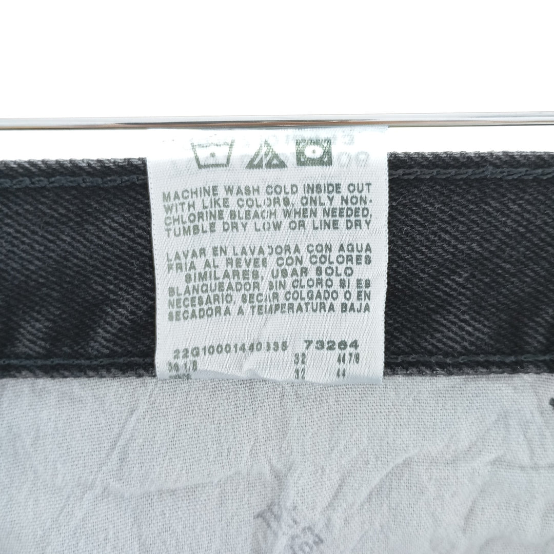 Rustler Black Denim Straight Denim Pants for Men, W34 equivalent cotton black type Vintage Second Hand