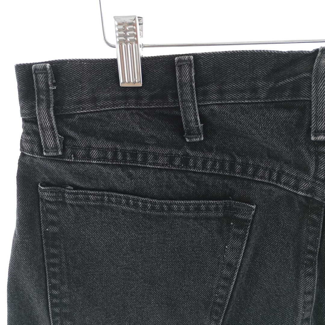 Rustler Black Denim Straight Denim Pants for Men, W34 equivalent cotton black type Vintage Second Hand
