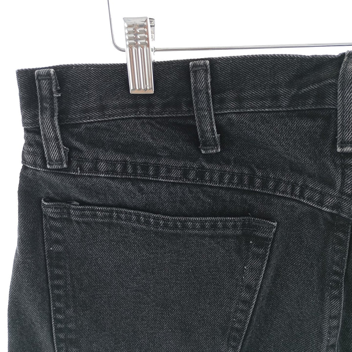 Rustler Black Denim Straight Denim Pants for Men, W34 equivalent cotton black type Vintage Second Hand