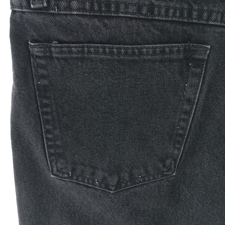 Rustler Black Denim Straight Denim Pants for Men, W34 equivalent cotton black type Vintage Second Hand