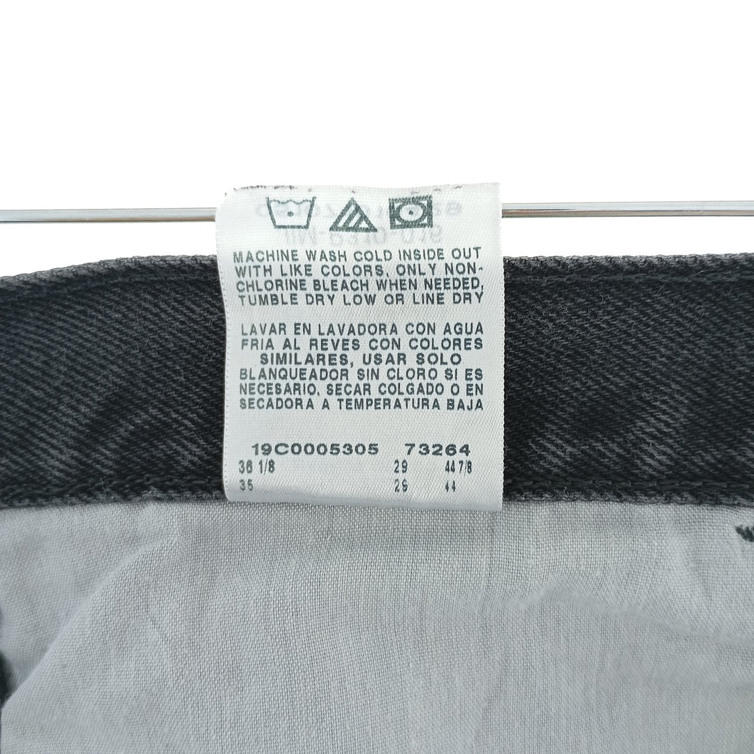 Rustler Black Denim Straight Denim Pants for Men, W34 equivalent cotton black type Vintage Second Hand