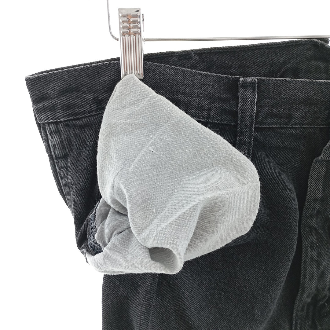 Rustler Black Denim Straight Denim Pants for Men, W34 equivalent cotton black type Vintage Second Hand