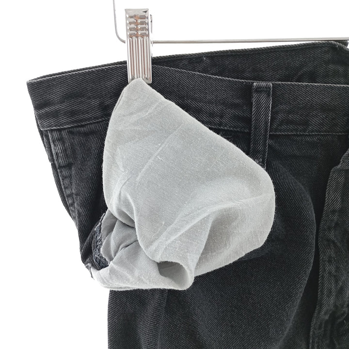 Rustler Black Denim Straight Denim Pants for Men, W34 equivalent cotton black type Vintage Second Hand