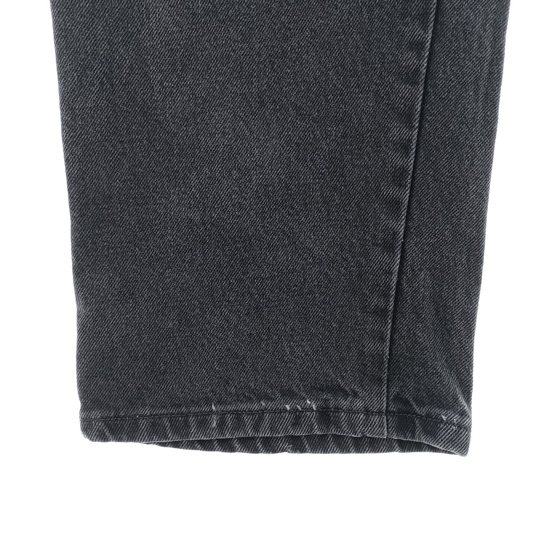 Rustler Black Denim Straight Denim Pants for Men, W34 equivalent cotton black type Vintage Second Hand