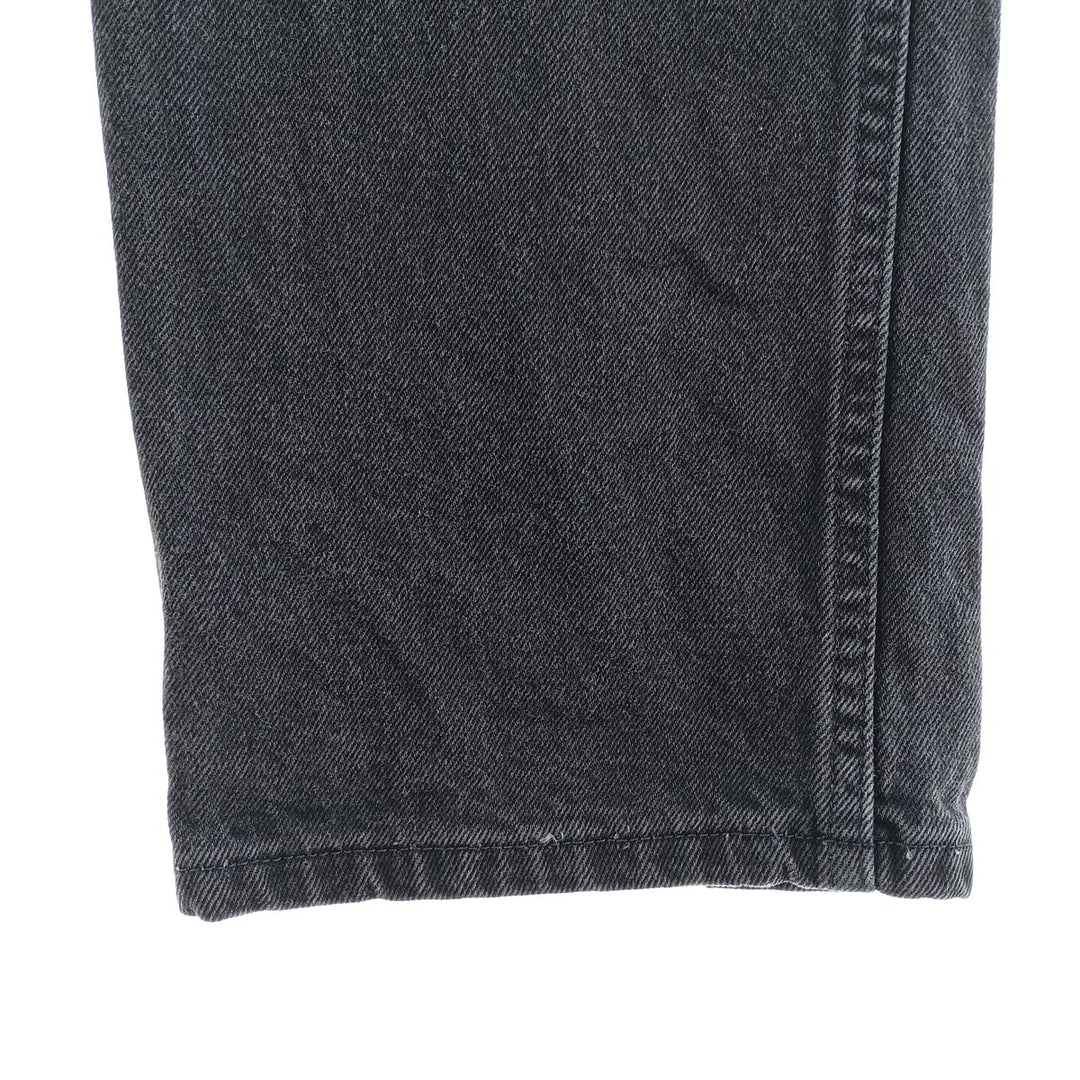 Rustler Black Denim Straight Denim Pants for Men, W34 equivalent cotton black type Vintage Second Hand