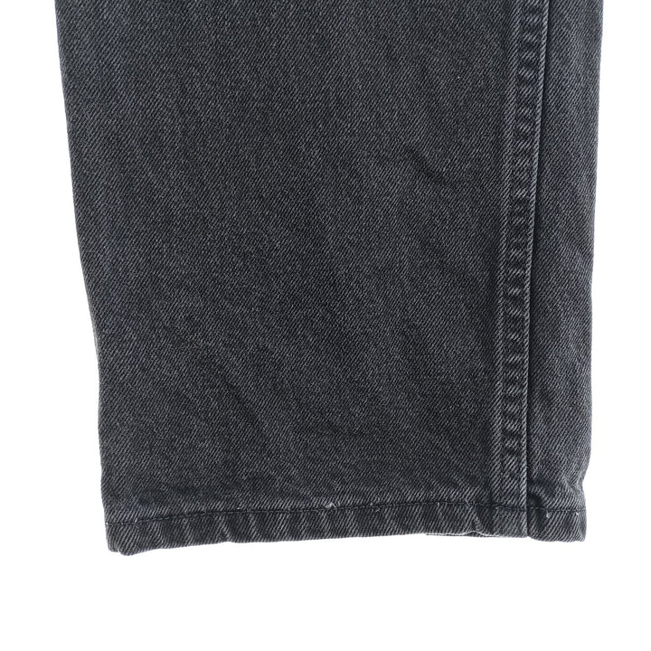 Rustler Black Denim Straight Denim Pants for Men, W34 equivalent cotton black type Vintage Second Hand