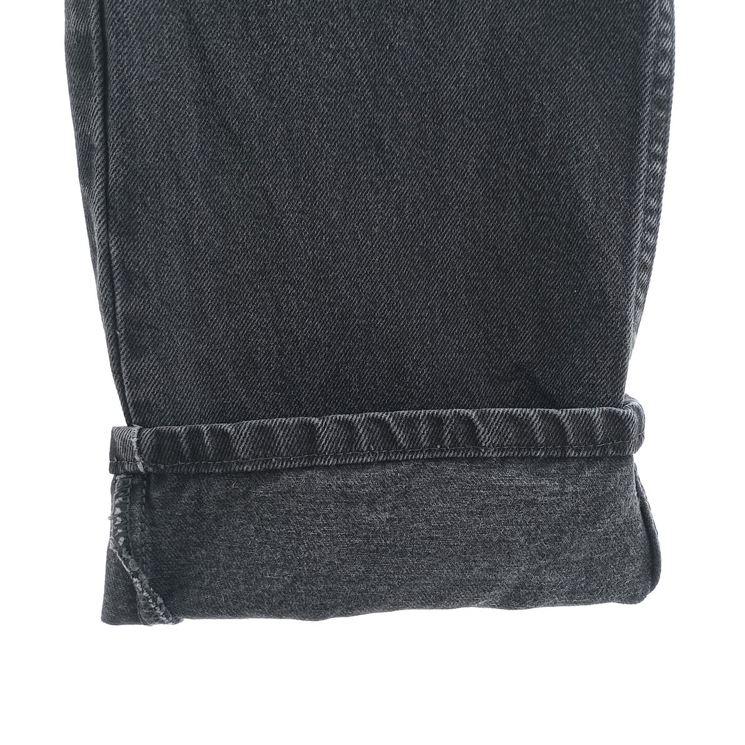 Rustler Black Denim Straight Denim Pants for Men, W34 equivalent cotton black type Vintage Second Hand