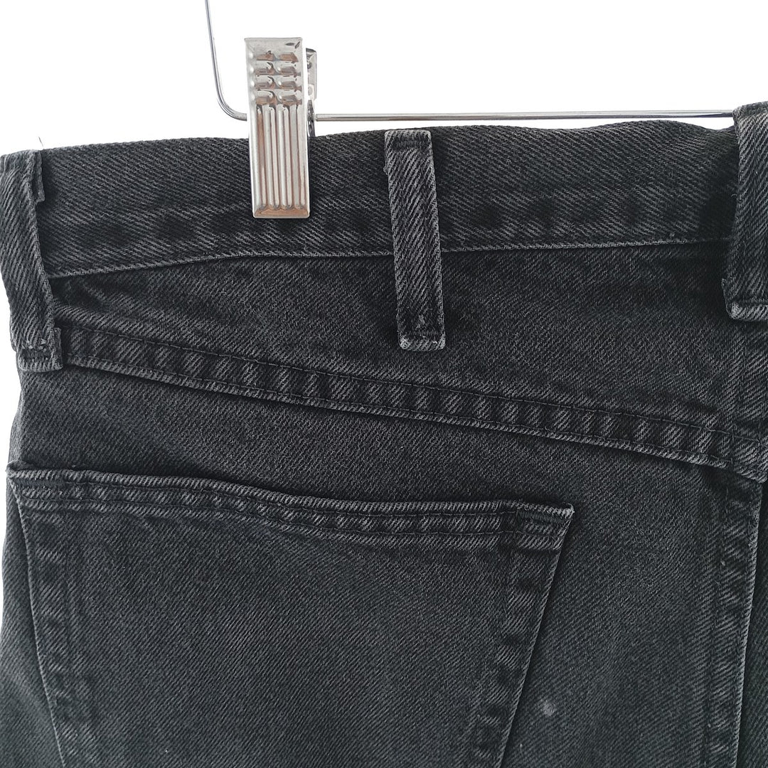 Rustler Black Denim Straight Denim Pants for Men, W34 equivalent cotton black type Vintage Second Hand