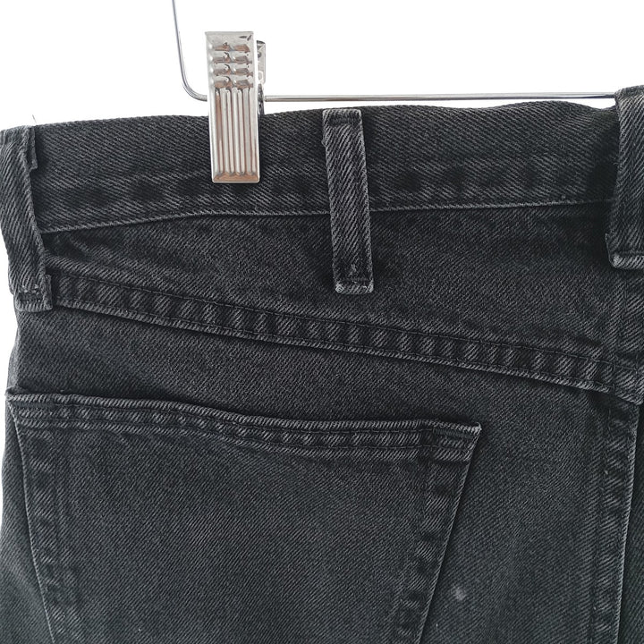 Rustler Black Denim Straight Denim Pants for Men, W34 equivalent cotton black type Vintage Second Hand