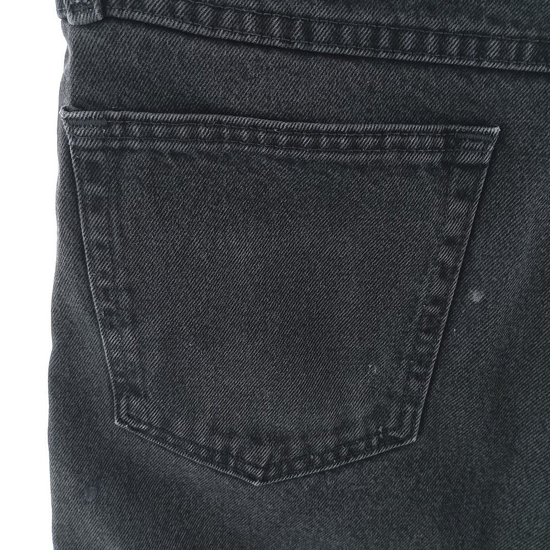 Rustler Black Denim Straight Denim Pants for Men, W34 equivalent cotton black type Vintage Second Hand