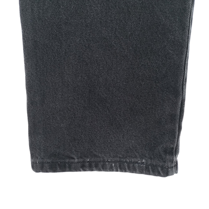 Rustler Black Denim Straight Denim Pants for Men, W34 equivalent cotton black type Vintage Second Hand