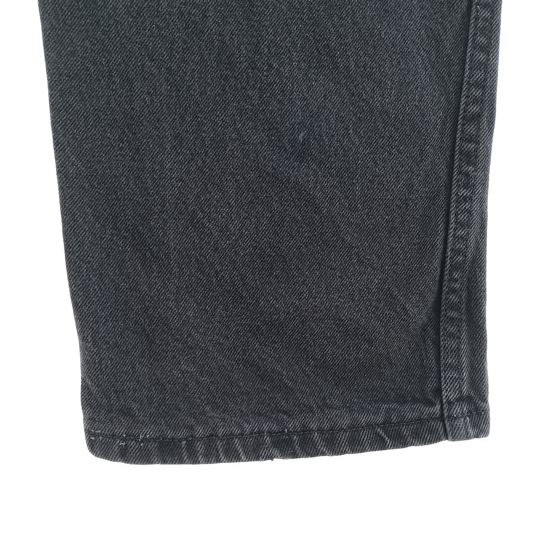 Rustler Black Denim Straight Denim Pants for Men, W34 equivalent cotton black type Vintage Second Hand