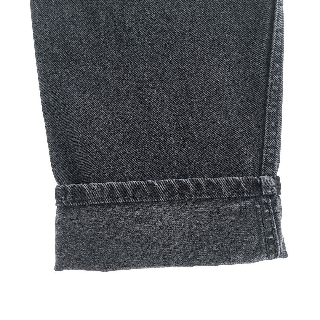 Rustler Black Denim Straight Denim Pants for Men, W34 equivalent cotton black type Vintage Second Hand