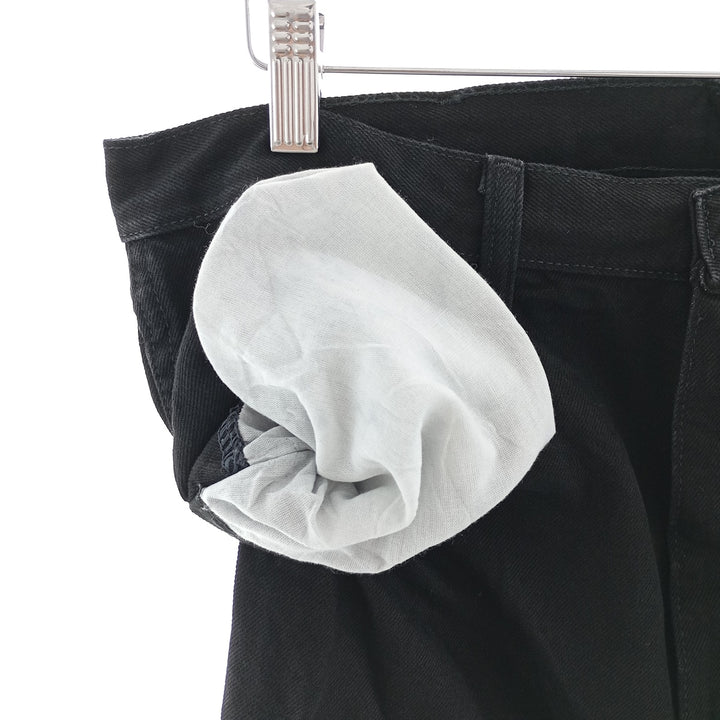 Rustler Black Denim Straight Denim Pants for Men, W34 equivalent cotton black type Vintage Second Hand