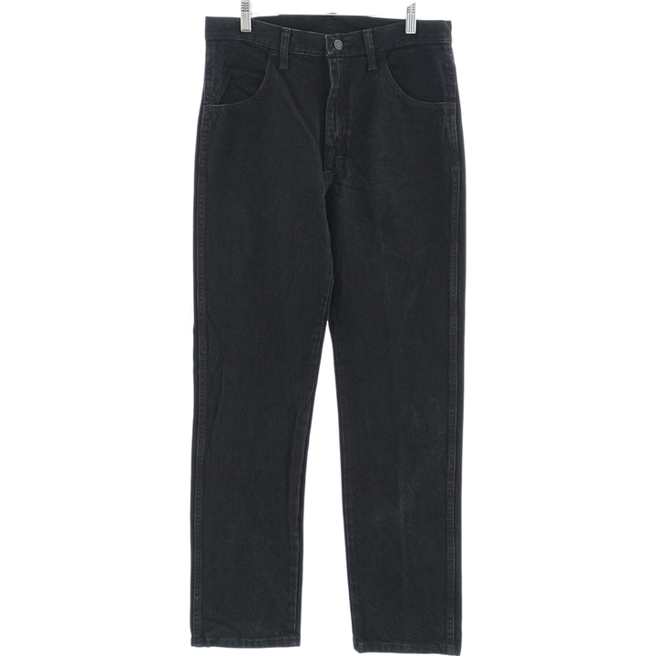 Rustler Black Denim Straight Denim Pants for Men, W32 equivalent cotton black type Vintage Second Hand