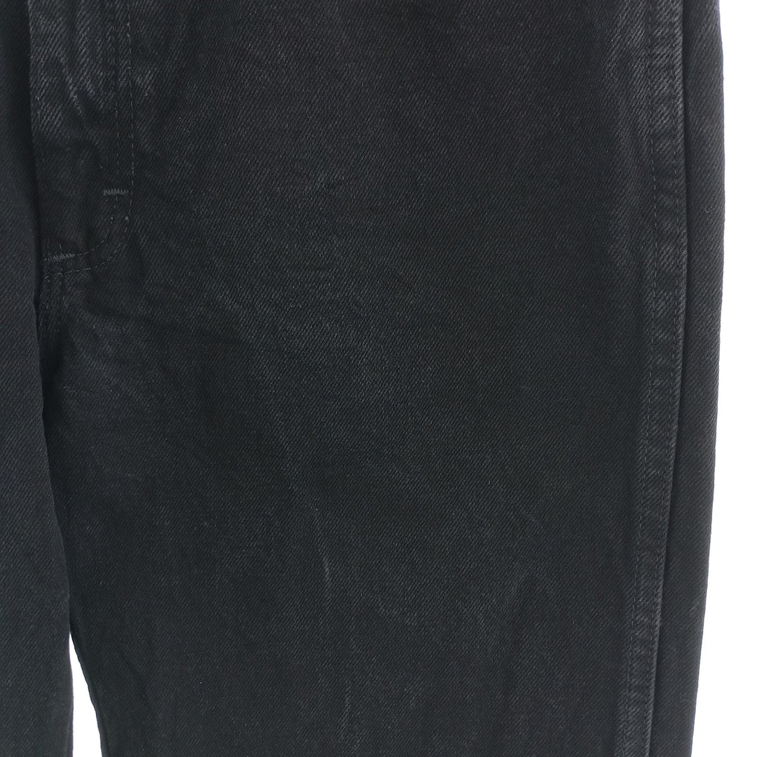 Rustler Black Denim Straight Denim Pants for Men, W32 equivalent cotton black type Vintage Second Hand
