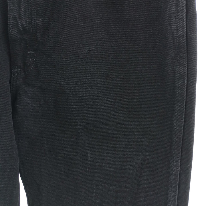 Rustler Black Denim Straight Denim Pants for Men, W32 equivalent cotton black type Vintage Second Hand