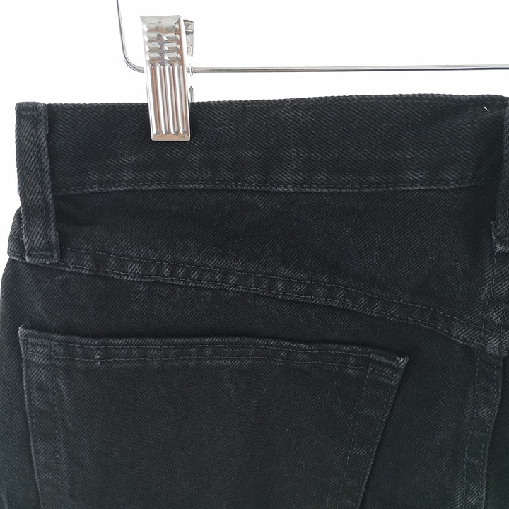 Rustler Black Denim Straight Denim Pants for Men, W32 equivalent cotton black type Vintage Second Hand