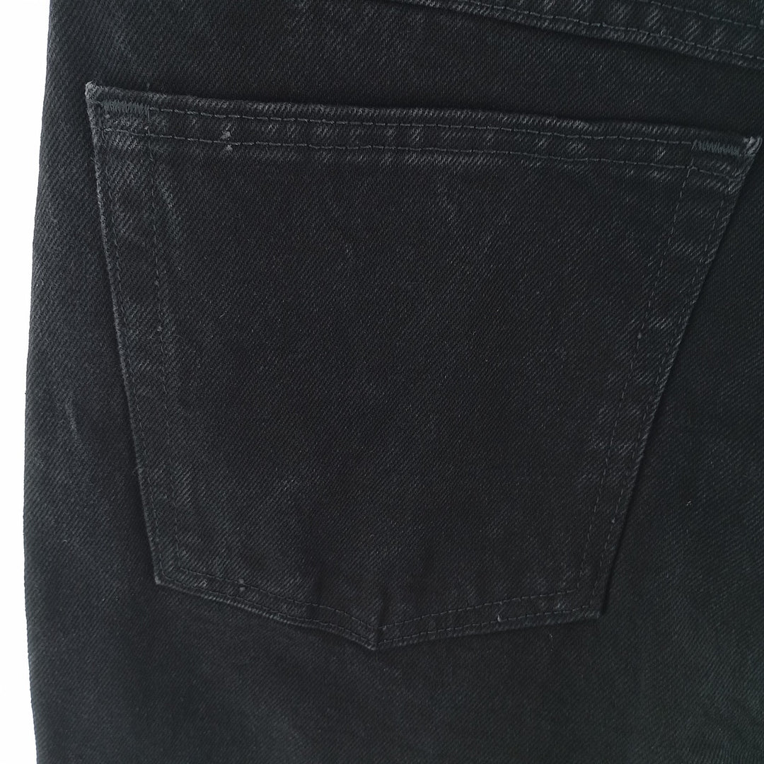 Rustler Black Denim Straight Denim Pants for Men, W32 equivalent cotton black type Vintage Second Hand