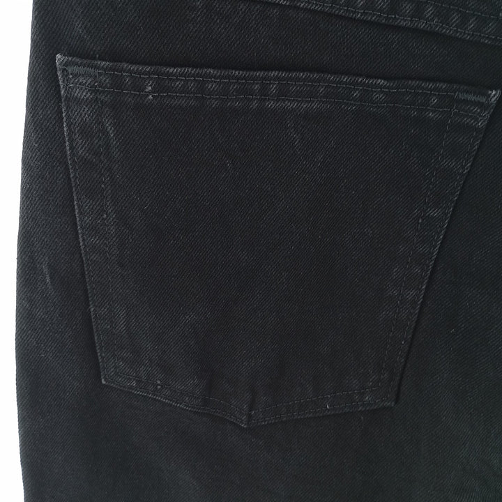 Rustler Black Denim Straight Denim Pants for Men, W32 equivalent cotton black type Vintage Second Hand