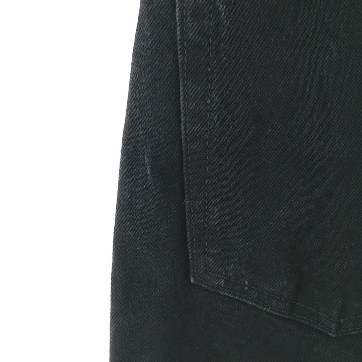 Rustler Black Denim Straight Denim Pants for Men, W32 equivalent cotton black type Vintage Second Hand