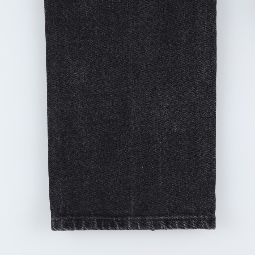 Vintage 90'S Wrangler 936WBK black denim tapered denim pants for men, size W35. cotton black type Vintage Second Hand