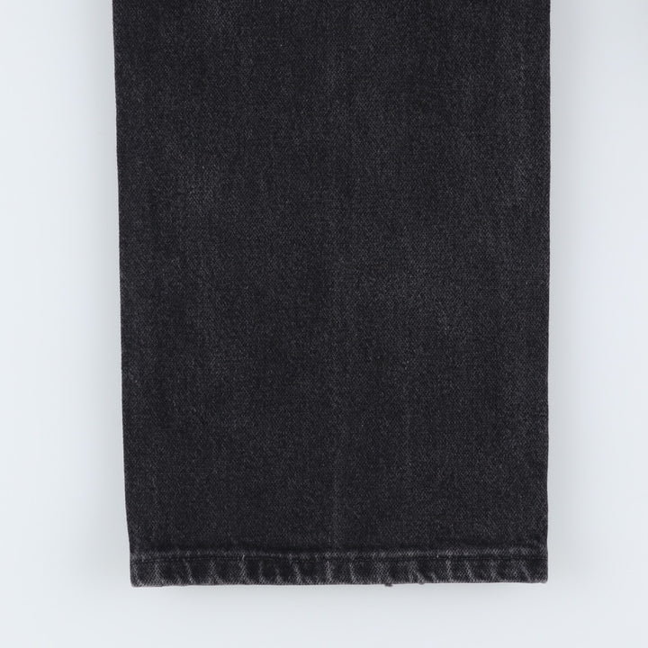 Vintage 90'S Wrangler 936WBK black denim tapered denim pants for men, size W35. cotton black type Vintage Second Hand