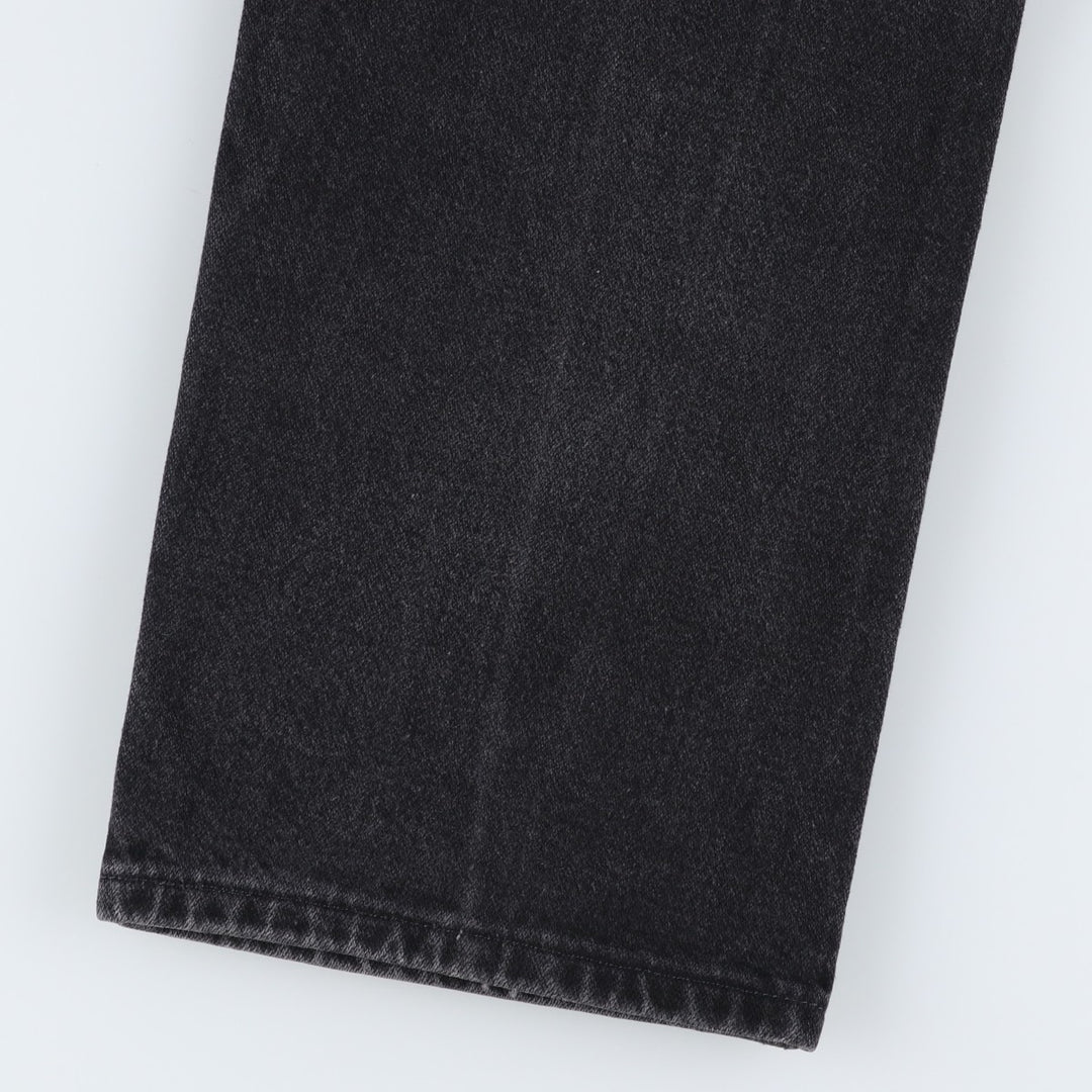 Vintage 90'S Wrangler 936WBK black denim tapered denim pants for men, size W35. cotton black type Vintage Second Hand