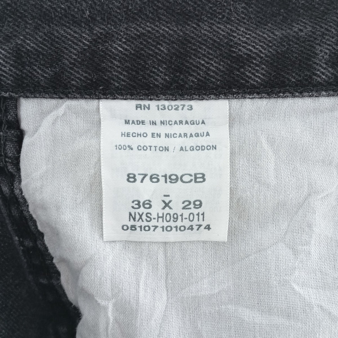 Rustler Black Denim Straight Denim Pants for Men, W34 equivalent cotton black type Vintage Second Hand