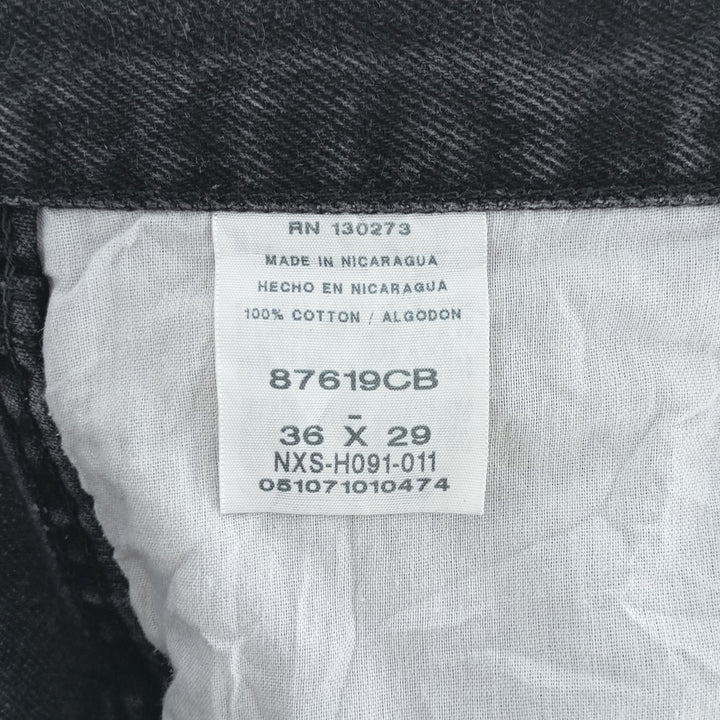 Rustler Black Denim Straight Denim Pants for Men, W34 equivalent cotton black type Vintage Second Hand