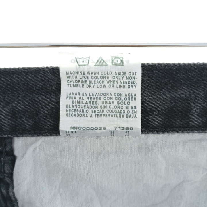 Rustler Black Denim Straight Denim Pants for Men, W34 equivalent cotton black type Vintage Second Hand