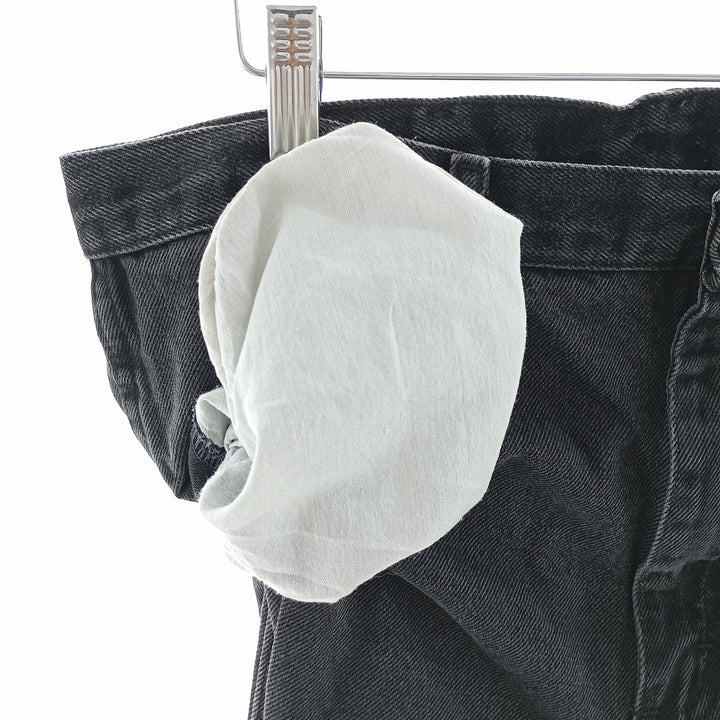 Rustler Black Denim Straight Denim Pants for Men, W34 equivalent cotton black type Vintage Second Hand